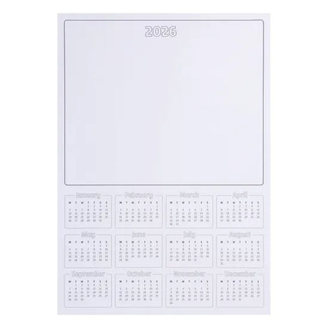 A4 Calendar Blanks 2026 - Pack of 25 - Modern Teaching Aids NZ