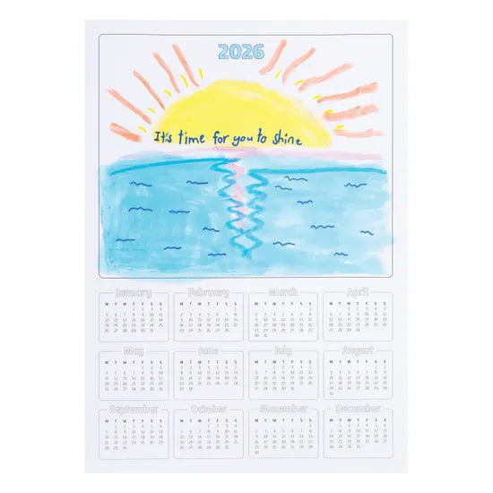 A4 Calendar Blanks 2026 - Pack of 25 - Modern Teaching Aids NZ