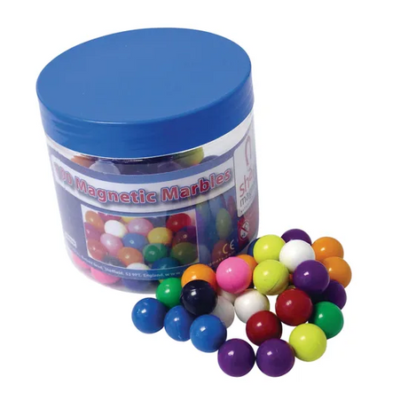 Magnetic Marbles in Tub - Set of 100 - Modern Teaching Aids NZ