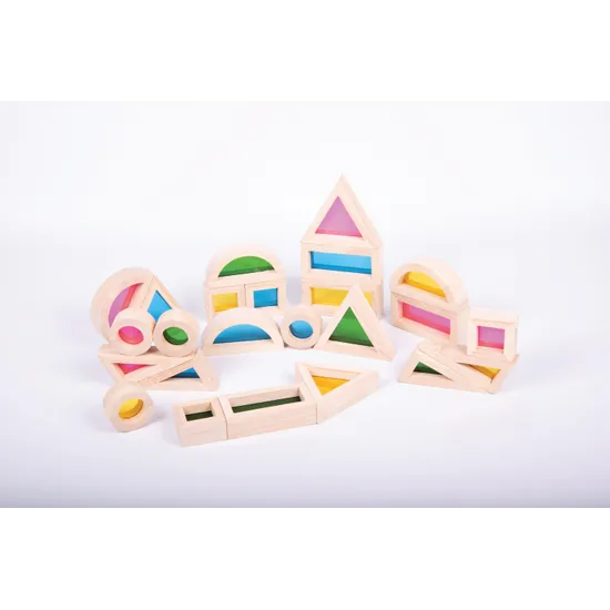 Rainbow Blocks - Pack of 24 - Modern Teaching Aids NZ