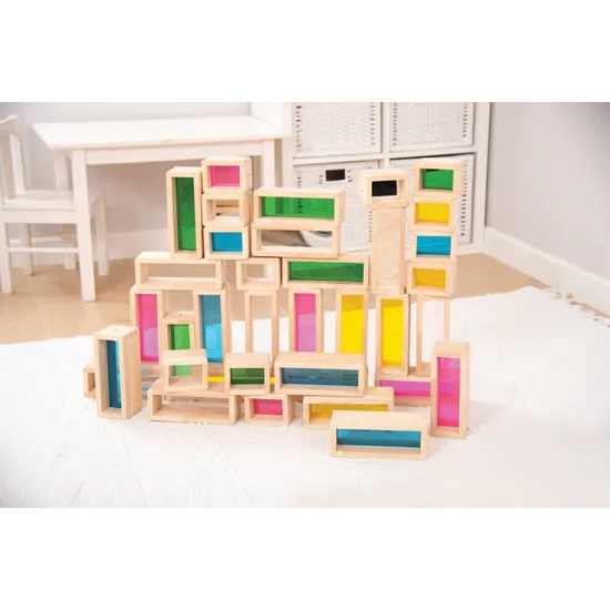 Rainbow Bricks - Pack of 36 - Modern Teaching Aids NZ