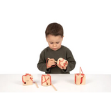 Wooden Lacing Shapes 4 Pieces - Modern Teaching Aids NZ