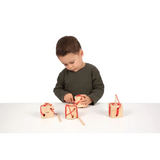 Wooden Lacing Shapes 4 Pieces - Modern Teaching Aids NZ