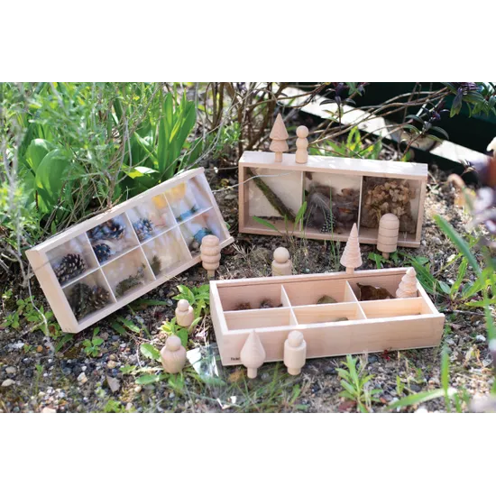 Wooden Discovery Boxes - Set of 3 - Modern Teaching Aids NZ