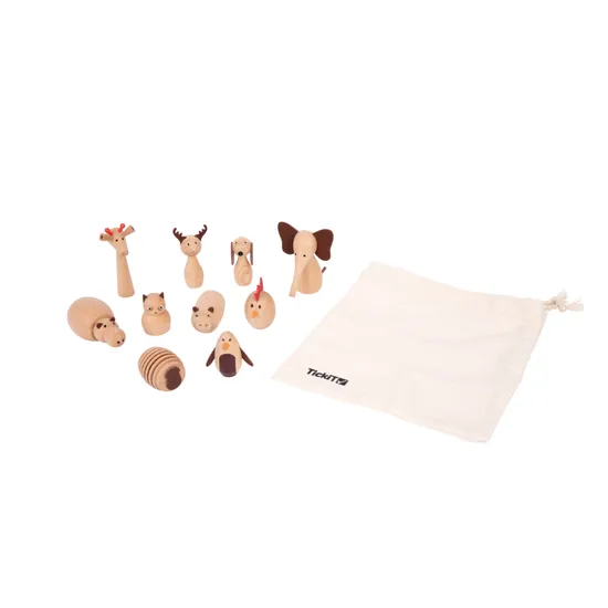 Wooden Animal Friends Set of 10 - Modern Teaching Aids NZ