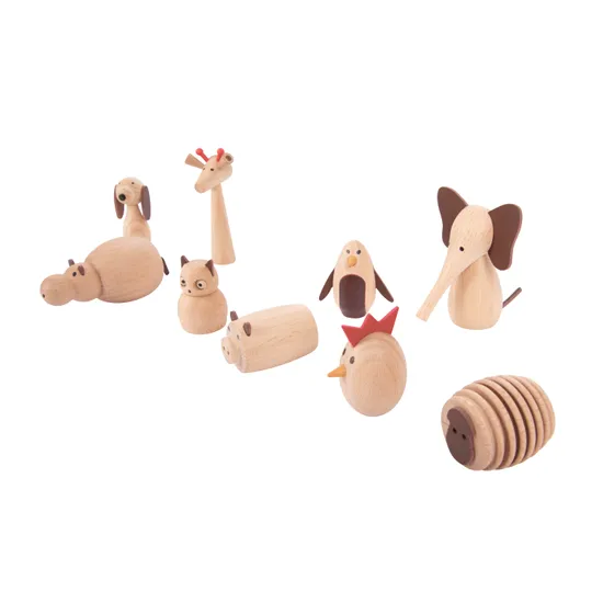 Wooden Animal Friends Set of 10 - Modern Teaching Aids NZ