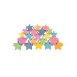 Rainbow Wooden Stars Set of 21 - Modern Teaching Aids NZ