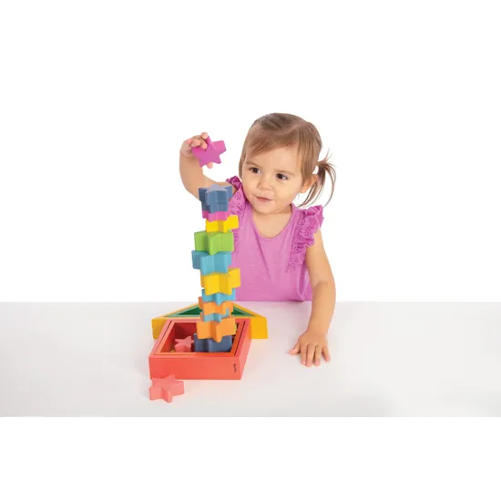 Rainbow Wooden Stars Set of 21 - Modern Teaching Aids NZ