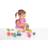 Rainbow Wooden Stars Set of 21 - Modern Teaching Aids NZ