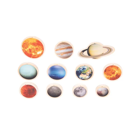 Wooden Solar System Discs - Modern Teaching Aids NZ