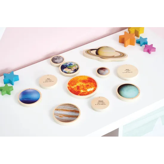 Wooden Solar System Discs - Modern Teaching Aids NZ