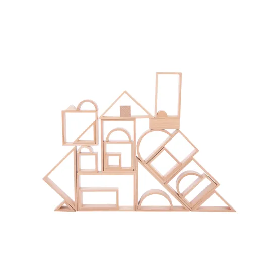 Natural Architect Blocks Set - 28 pieces - Modern Teaching Aids NZ