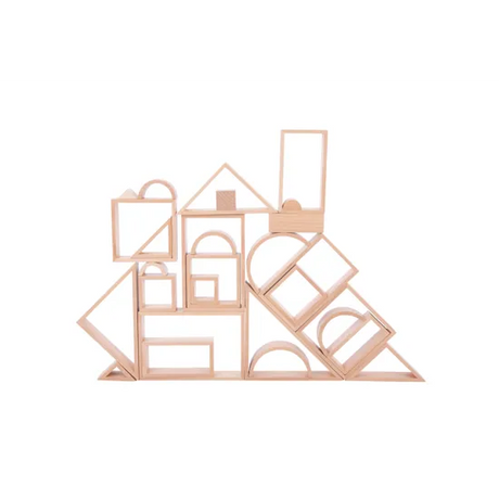 Natural Architect Blocks Set - 28 pieces - Modern Teaching Aids NZ