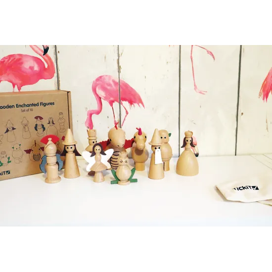 Wooden Enchanted Figures Set of 10 - Modern Teaching Aids NZ