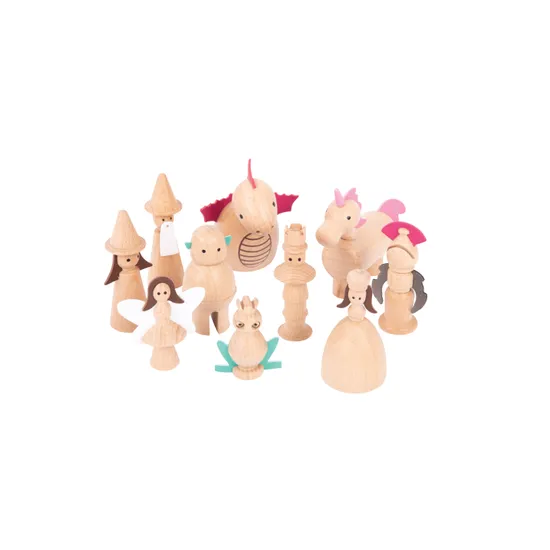 Wooden Enchanted Figures Set of 10 - Modern Teaching Aids NZ