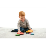 Rainbow Wooden Stacking Pebbles - 7 pieces - Modern Teaching Aids NZ