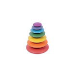 Rainbow Wooden Stacking Pebbles - 7 pieces - Modern Teaching Aids NZ