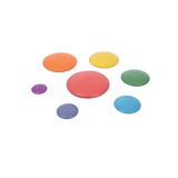 Rainbow Wooden Stacking Pebbles - 7 pieces - Modern Teaching Aids NZ