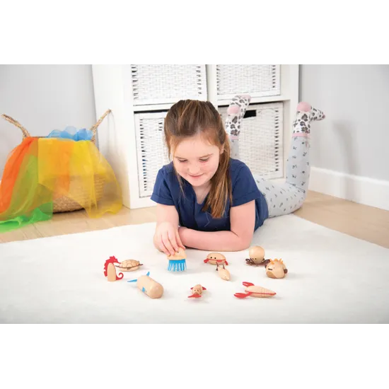 Wooden Sea Creatures Set of 10 - Modern Teaching Aids NZ