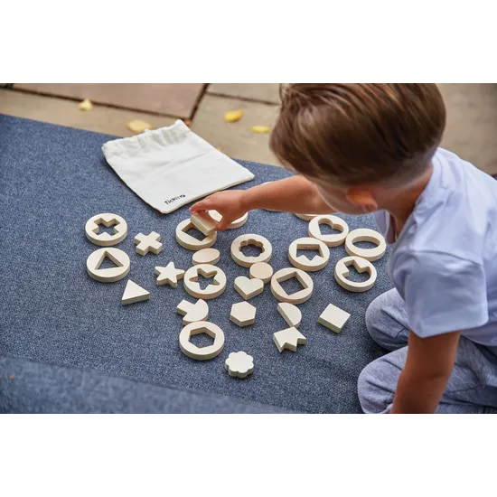 Inside Outside Wooden Shapes Set of 14 - Modern Teaching Aids NZ