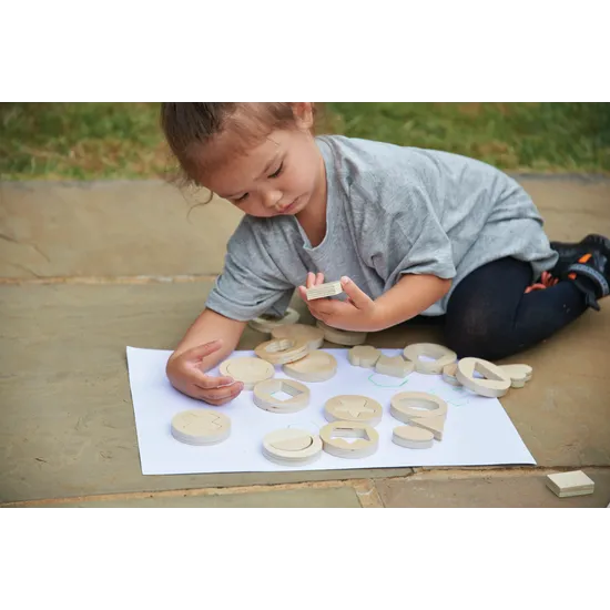 Inside Outside Wooden Shapes Set of 14 - Modern Teaching Aids NZ