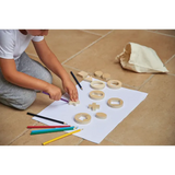 Inside Outside Wooden Shapes Set of 14 - Modern Teaching Aids NZ