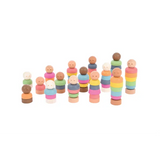 Rainbow Wooden Community People 15 Pieces - Modern Teaching Aids NZ