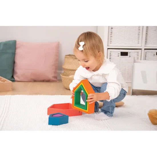 Rainbow Architect Houses 7 Pieces - Modern Teaching Aids NZ