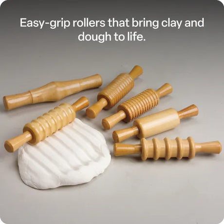 Clay Impression Rollers - Set of 6 - Modern Teaching Aids NZ