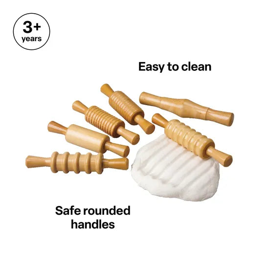 Clay Impression Rollers - Set of 6 - Modern Teaching Aids NZ