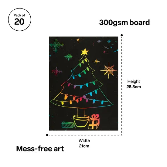 Scratch Board Sheets - Pack of 20 - Modern Teaching Aids NZ