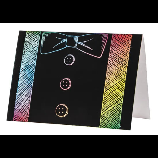 Creatistics Scratch Art Greeting Cards- Pack of 20 - Modern Teaching Aids NZ