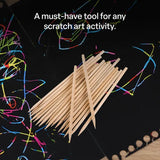 Wooden Scratch Board Tools - Pack of 20