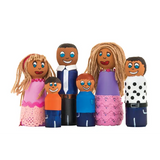 Wooden Family - Set of 6 - Modern Teaching Aids NZ