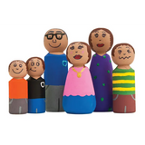 Wooden Family - Set of 6 - Modern Teaching Aids NZ
