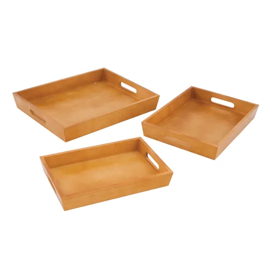 Nesting Wooden Trays - Set of 3 - Modern Teaching Aids NZ