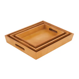 Nesting Wooden Trays - Set of 3 - Modern Teaching Aids NZ