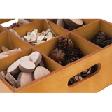 Wooden Sorting Tray - 9 holes - Modern Teaching Aids NZ