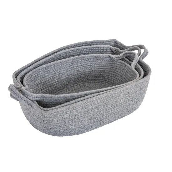 MTA Spaces Large Woven Cotton Baskets Set of 3 - Modern Teaching Aids NZ