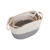 MTA Spaces - Woven Cotton Baskets - Set of 3 - Modern Teaching Aids NZ