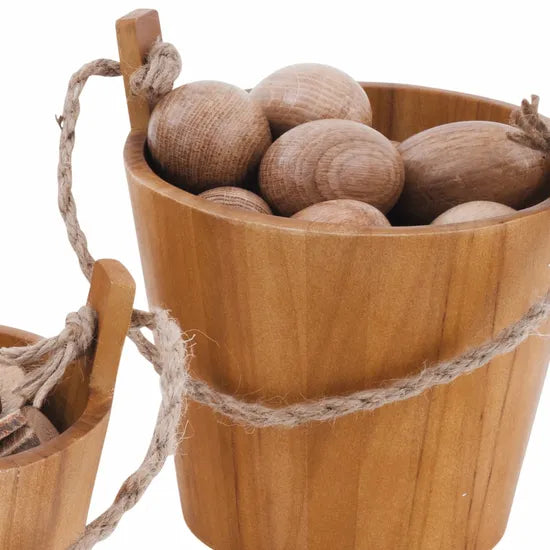 Wooden Buckets - Set of 3 - Modern Teaching Aids NZ