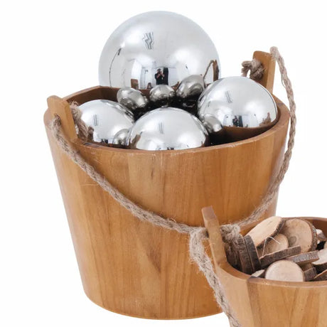 Wooden Buckets - Set of 3 - Modern Teaching Aids NZ