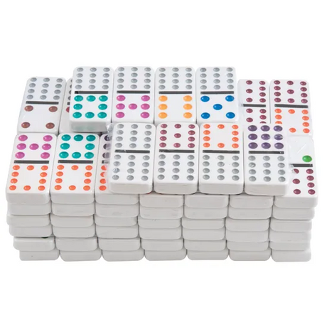 Teachables Dominoes - 12 x 12 Coloured Dots - Modern Teaching Aids NZ