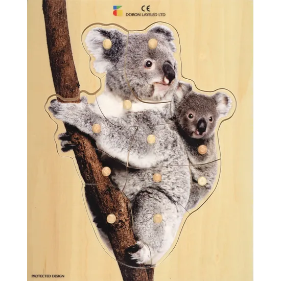 Wooden Koala Puzzle -11 Pieces - Modern Teaching Aids NZ