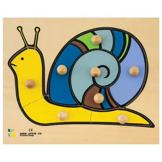 Snail Knob Puzzle 8 Piece - Modern Teaching Aids NZ