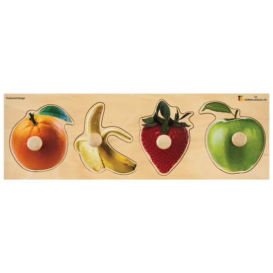 Fruit Knob Puzzle 4 piece - Modern Teaching Aids NZ