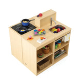 Natural Spaces Open Play Kitchen Set of 4 - Modern Teaching Aids NZ