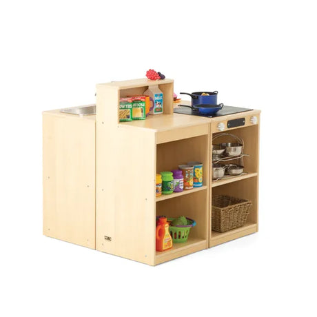 Natural Spaces Open Play Kitchen Set of 4 - Modern Teaching Aids NZ