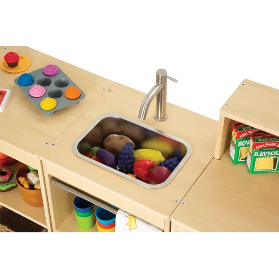 Natural Spaces Open Play Kitchen Set of 4 - Modern Teaching Aids NZ