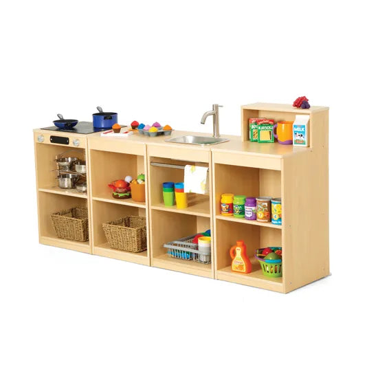 Natural Spaces Open Play Kitchen Set of 4 - Modern Teaching Aids NZ